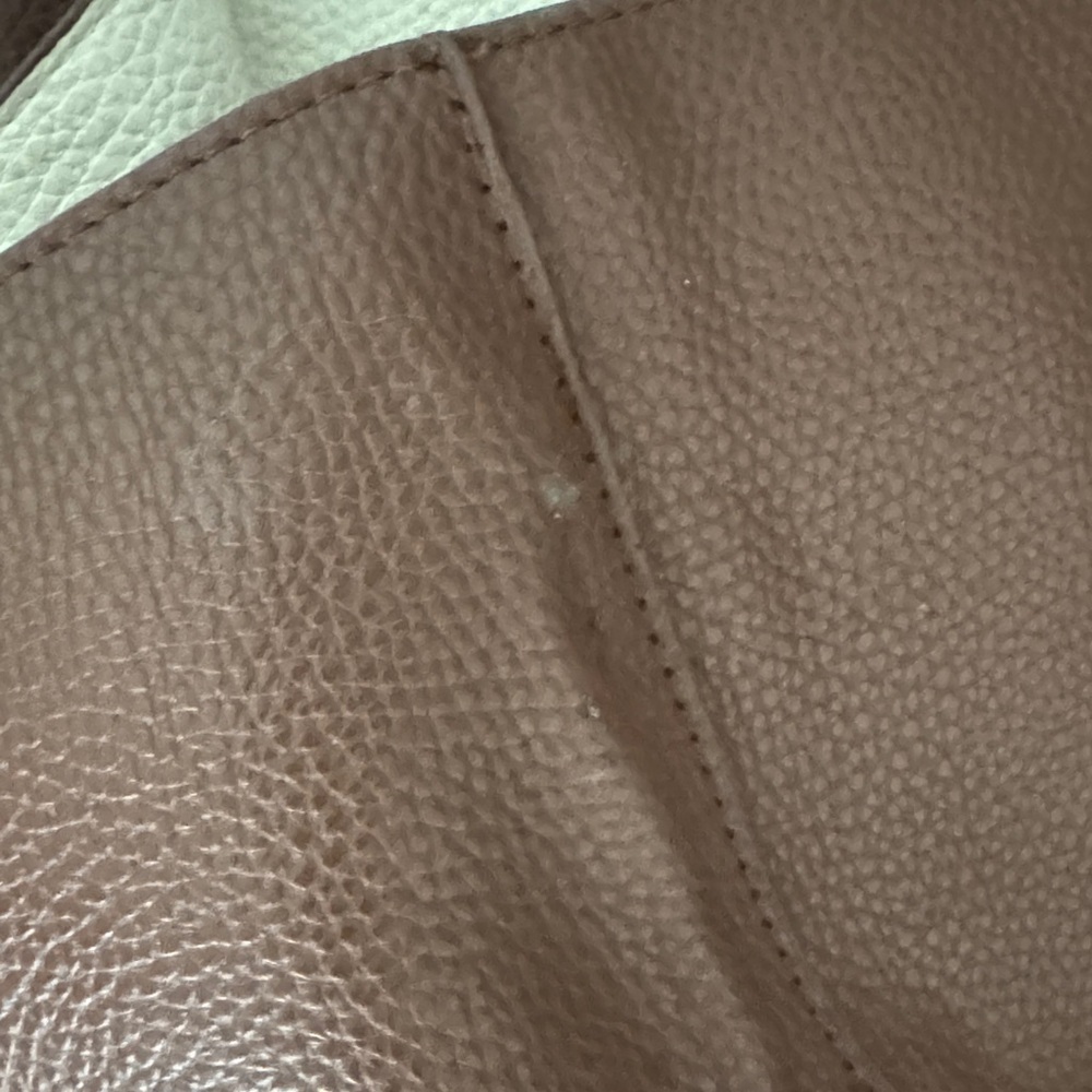 BCBG Brown Tote Bag with Gold Accents - Picture 5 of 11